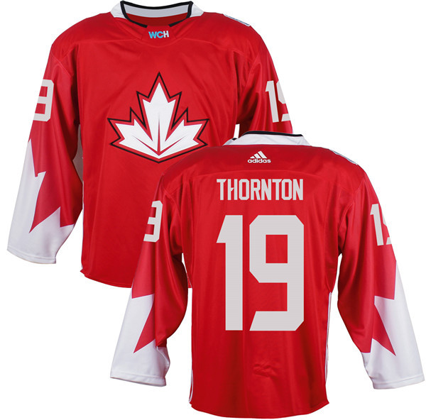 Canada 19 Joe Thornton Red World Cup of Hockey 2016 Premier Player Jersey - Click Image to Close