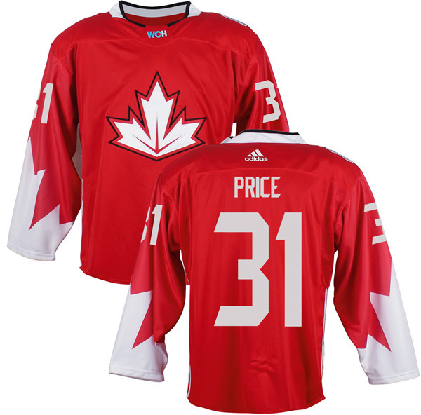 Canada 31 Carey Price Red World Cup of Hockey 2016 Premier Player Jersey