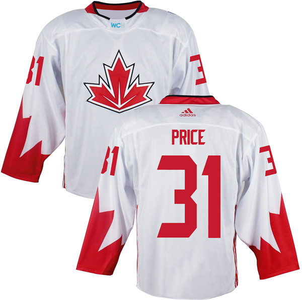 Canada 31 Carey Price White World Cup of Hockey 2016 Premier Player Jersey