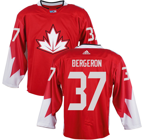 Canada 37 Patrice Bergeron Red World Cup of Hockey 2016 Premier Player Jersey
