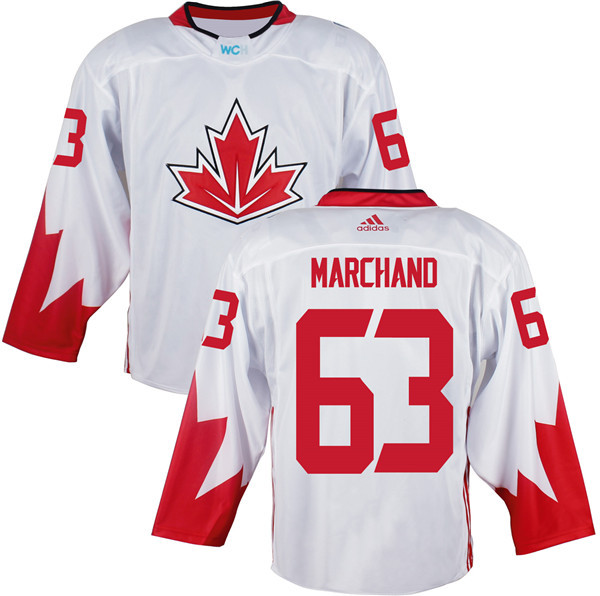 Canada 63 Brad Marchand White World Cup of Hockey 2016 Premier Player Jersey