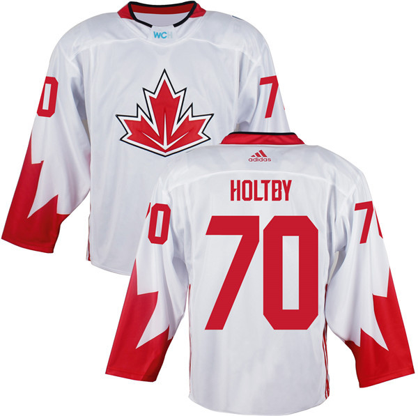 Canada 70 Braden Holtby White World Cup of Hockey 2016 Premier Player Jersey