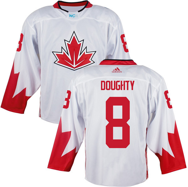 Canada 8 Drew Doughty White World Cup of Hockey 2016 Premier Player Jersey