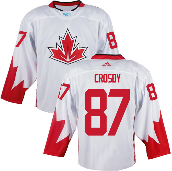Canada 87 Sidney Crosby White World Cup of Hockey 2016 Premier Player Jersey