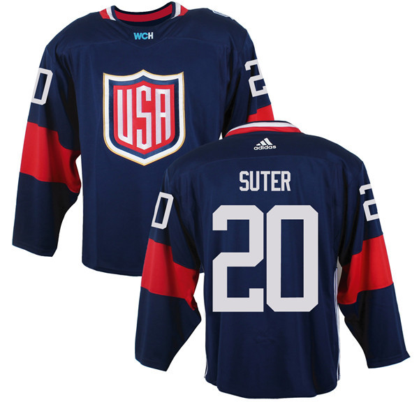 USA 20 Ryan Suter Navy 2016 World Cup of Hockey Premier Player Jersey