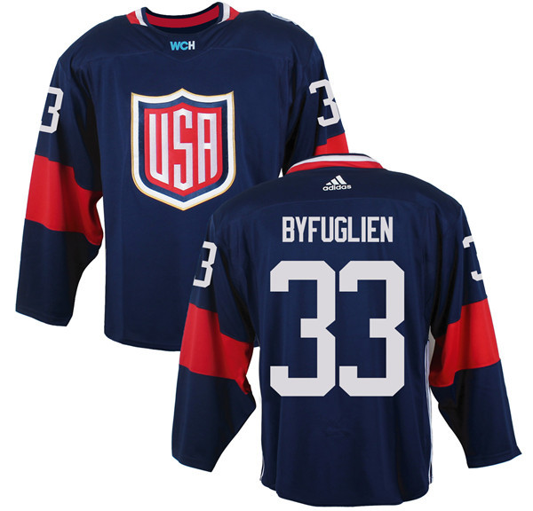 USA 33 Dustin Byfuglien Navy 2016 World Cup of Hockey Premier Player Jersey