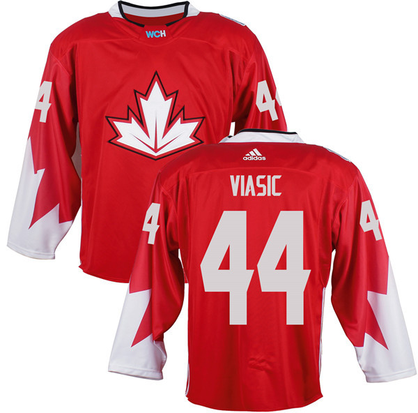 Canada 44 Marc Edouard Vlasic Red World Cup of Hockey 2016 Premier Player Jersey