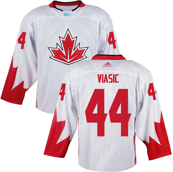 Canada 44 Marc Edouard Vlasic White World Cup of Hockey 2016 Premier Player Jersey