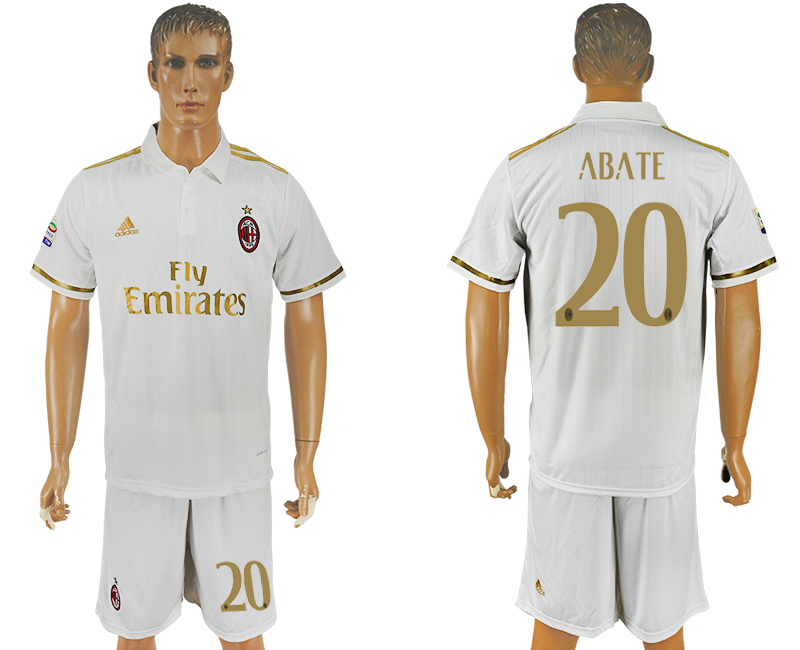 2016-17 AC Milan 20 ABATE Away Soccer Jersey 2016-17 AC Milan 20 ABATE Away Soccer Jersey