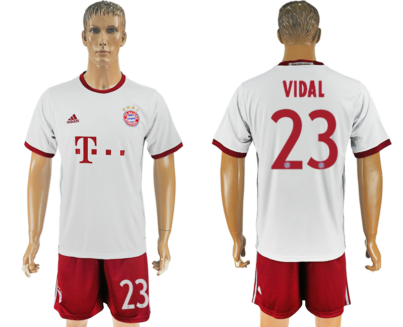 2016-17 Bayern Munich 23 VIDAL Third Away Soccer Jersey