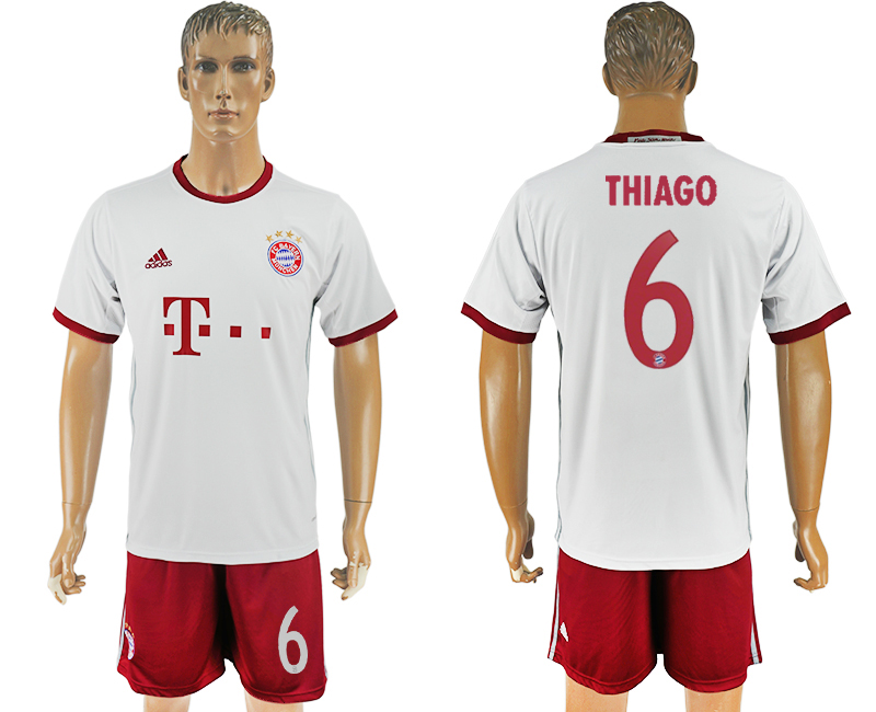 2016-17 Bayern Munich 6 THIAGO Third Away Soccer Jersey