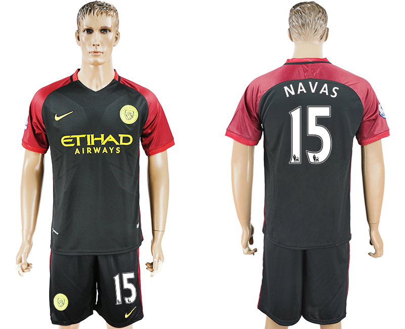 2016-17 Manchester City 15 NAVAS Away Soccer Jersey