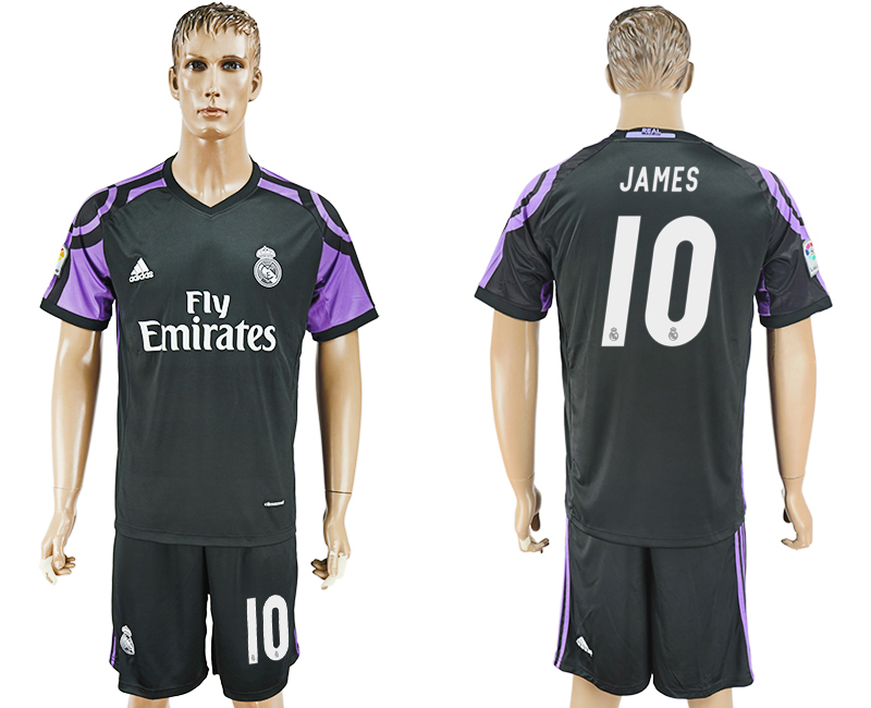 2016-17 Real Madrid 10 JAMES Third Away Soccer Jersey