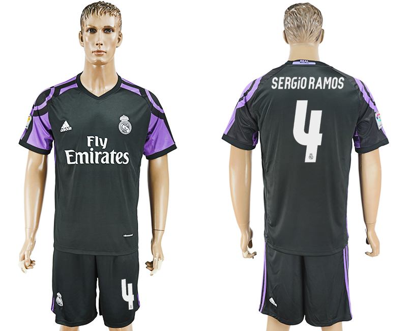 2016-17 Real Madrid 4 SERGIORAMOS Third Away Soccer Jersey