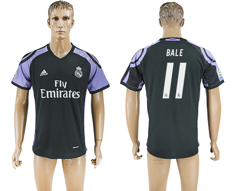 2016-17 Real Madrid 11 BALE Third Away Thailand Soccer Jersey