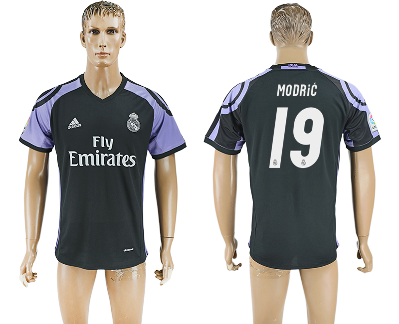 2016-17 Real Madrid 19 MODRIC Third Away Thailand Soccer Jersey