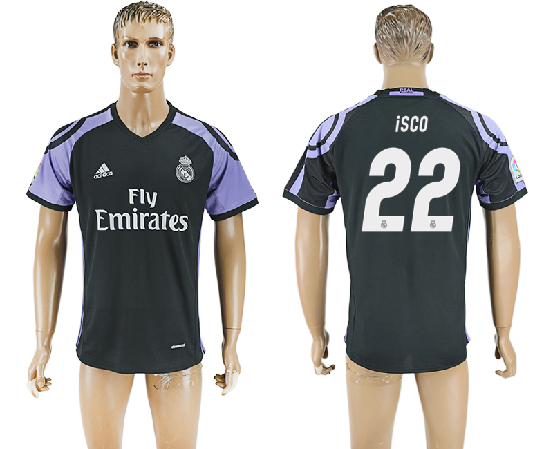 2016-17 Real Madrid 22 ISCO Third Away Thailand Soccer Jersey