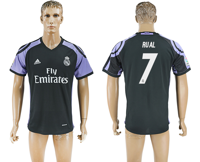 2016-17 Real Madrid 7 RUAL Third Away Thailand Soccer Jersey