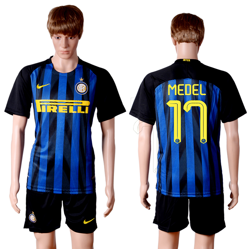 2016-17 Inter Milan 17 MEDEL Home Soccer Jersey