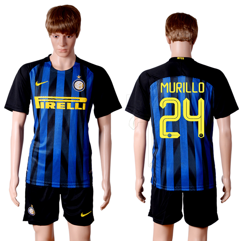 2016-17 Inter Milan 24 MURILLO Home Soccer Jersey