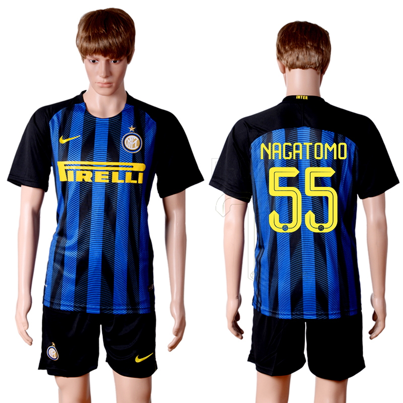 2016-17 Inter Milan 55 NAGATOMO Home Soccer Jersey