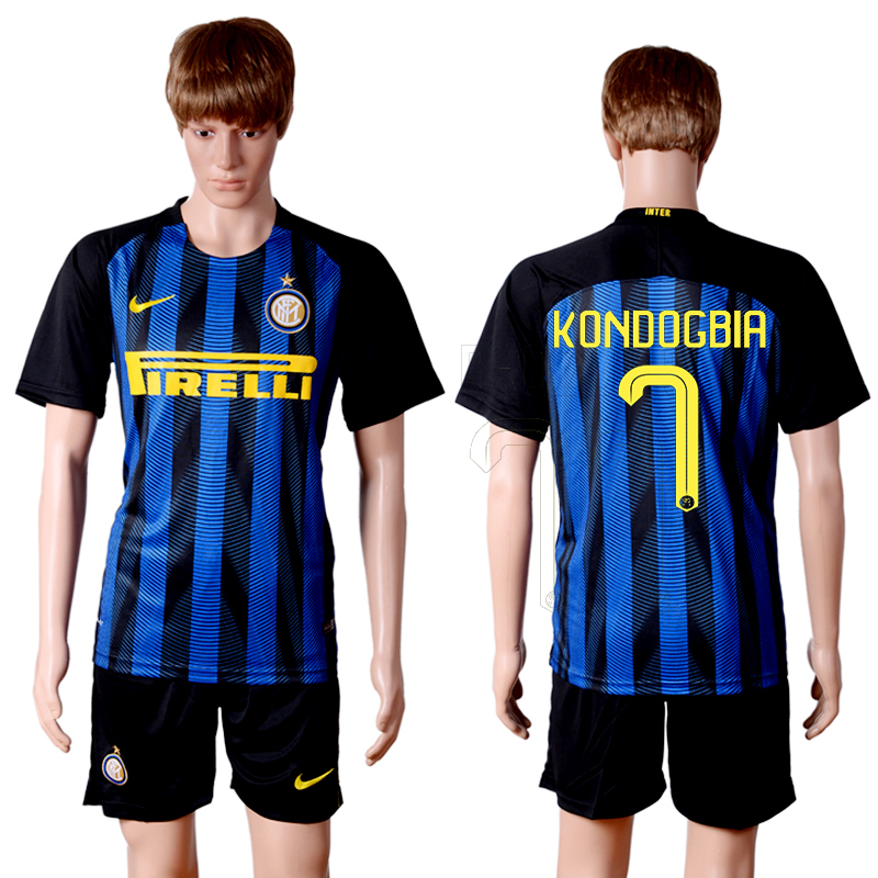 2016-17 Inter Milan 7 KONDOGBIA Home Soccer Jersey