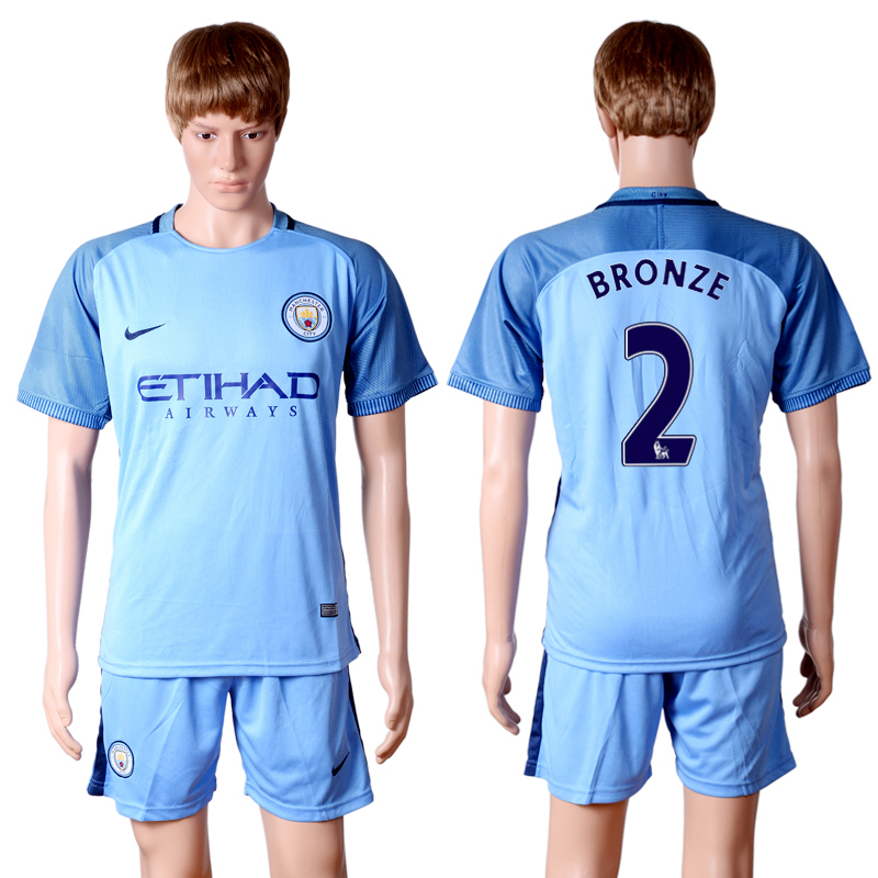 2016-17 Manchester City 2 BRONZE Home Soccer Jersey