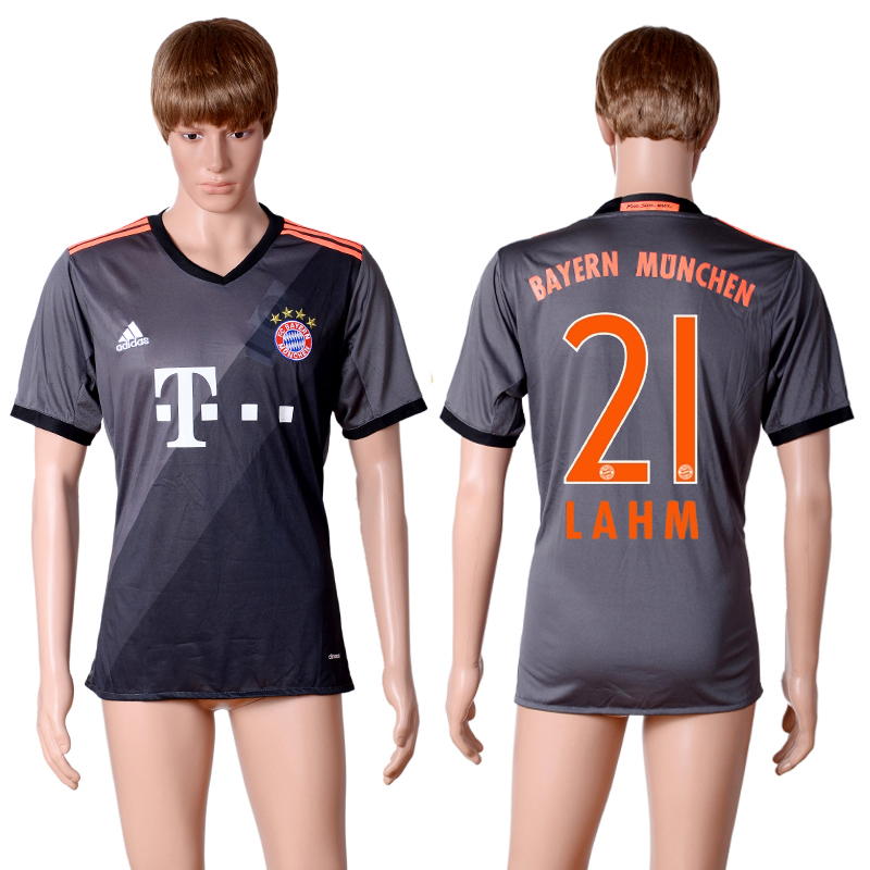 2016-17 Bayern Munich 21 LAHM Away Thailand Soccer Jersey