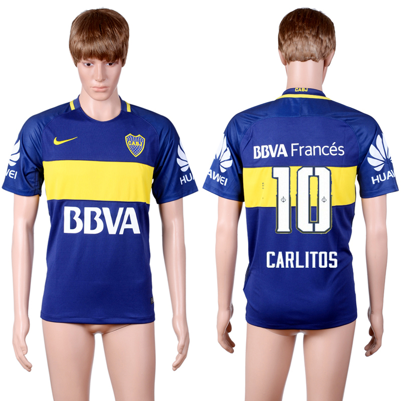 2016-17 Boca Juniors 10 CARLITOS Home Thailand Soccer Jersey