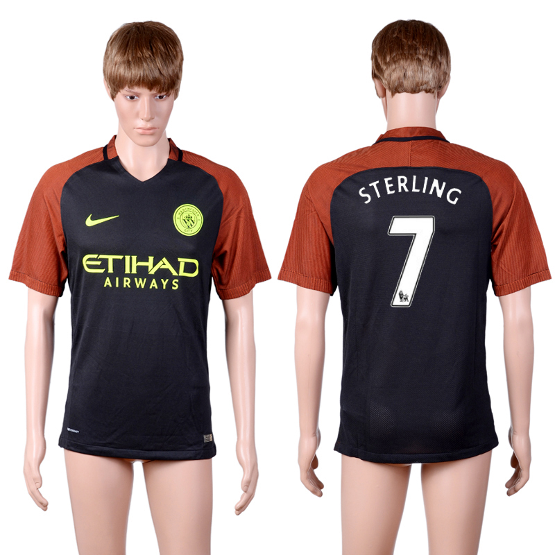 2016-17 Manchester City 7 STERLING Away Thailand Soccer Jersey