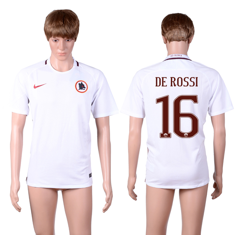 2016-17 Roma 16 DE ROSSI Away Thailand Soccer Jersey