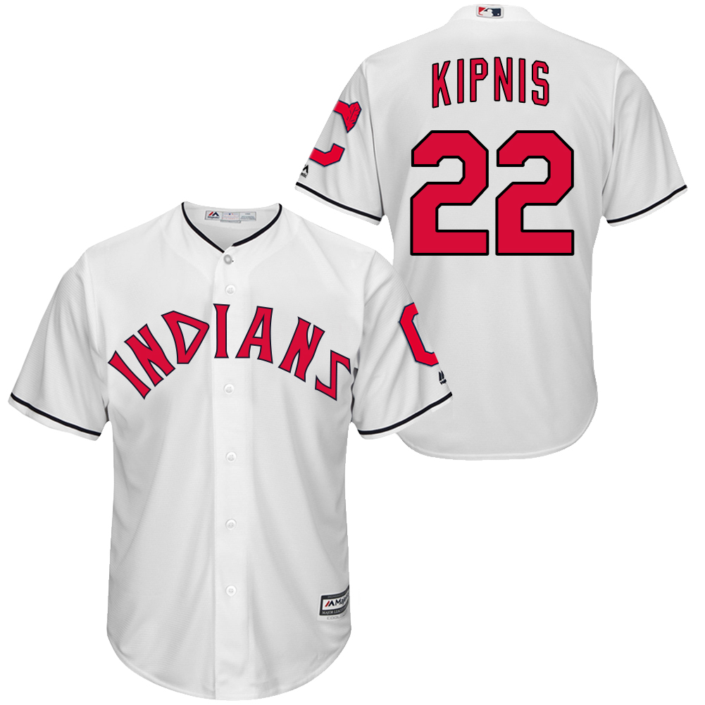 Indians 22 Jason Kipnis White New Cool Base Jersey
