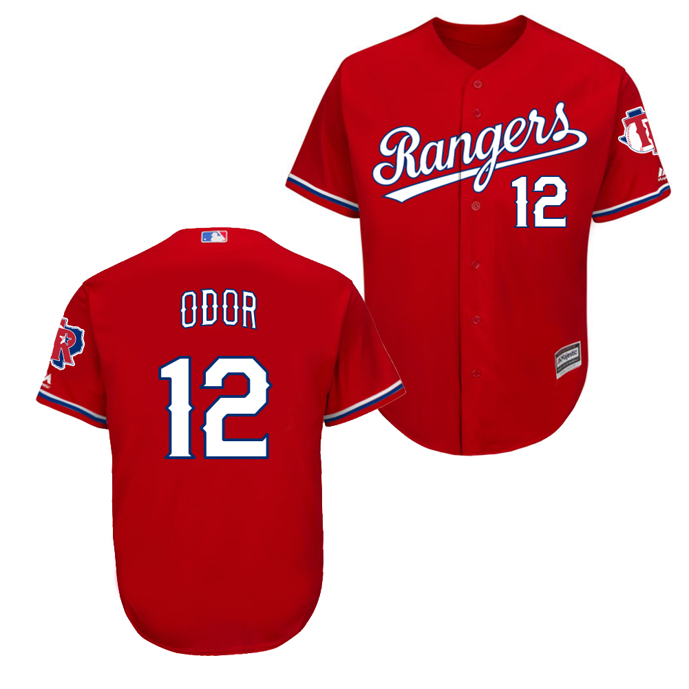 Rangers 12 Rougned Odor Red New Cool Base Jersey