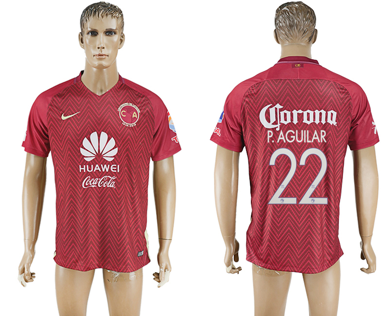 2016-17 Club America 22 P.AGUILAR Away Thailand Soccer Jersey 2016-17 Club America 22 P.AGUILAR Away Thailand Soccer Jersey