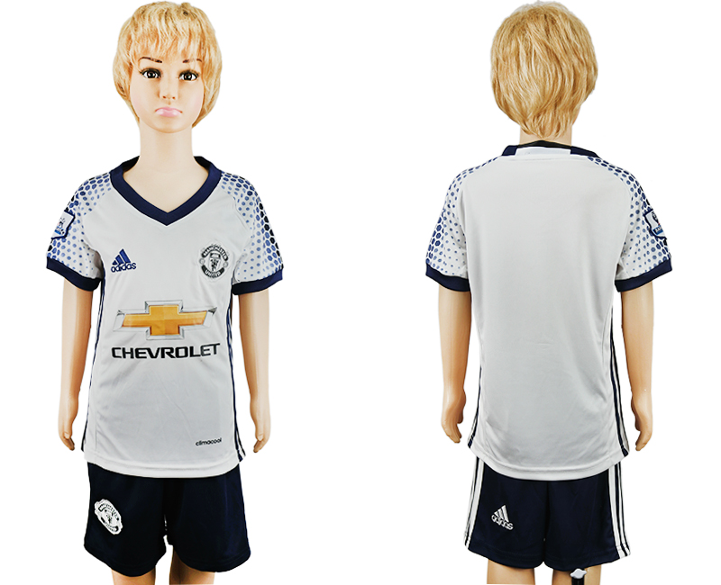 2016-17 Manchester United Third Away Youth Soccer Jersey