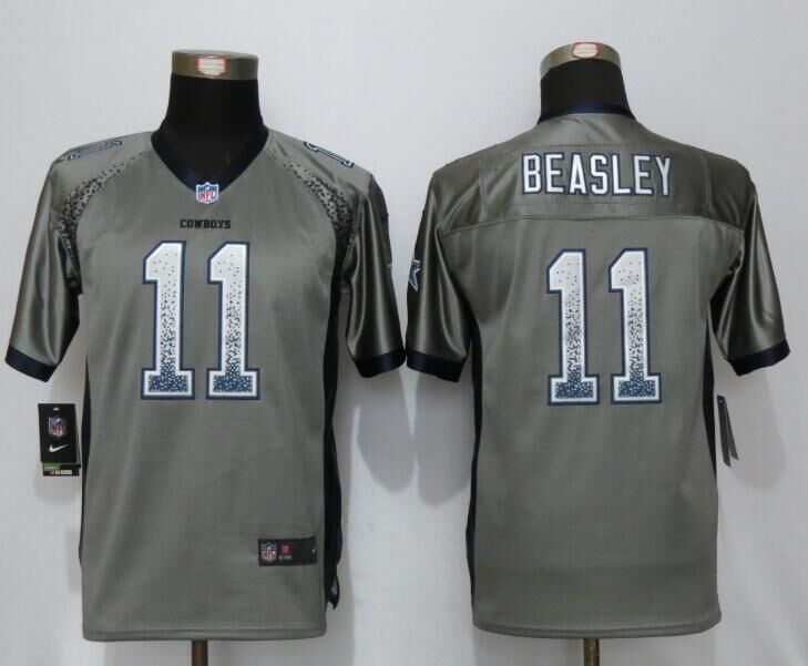 Nike Cowboys 11 Cole Beasley Grey Drift Fashion Youth Jersey