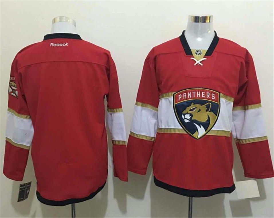 Panthers Blank Red Reebok Jersey