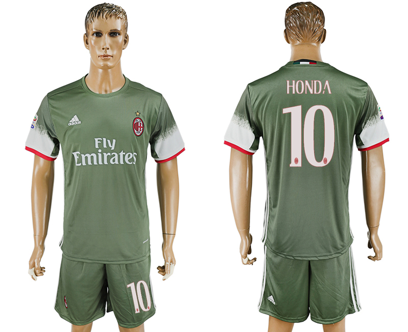 2016-17 AC Milan 10 HONDA Third Away Soccer Jersey 2016-17 AC Milan 10 HONDA Third Away Soccer Jersey