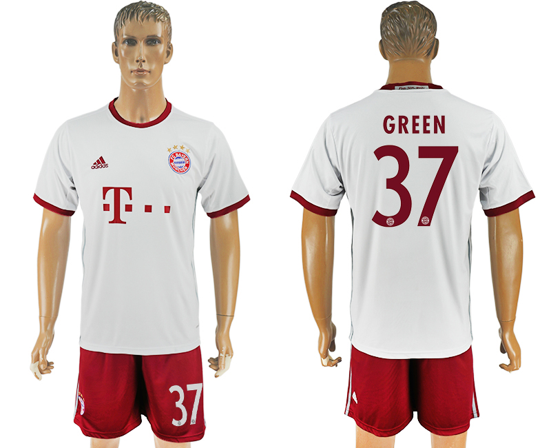 2016-17 Bayern Munich 37 GREEN Third Away Soccer Jersey