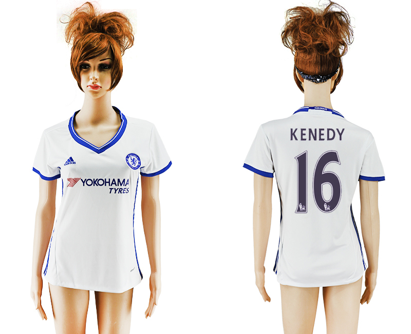 2016-17 Chelsea 16 KENEDY Third Away Women Soccer Jersey 2016-17 Chelsea 16 KENEDY Third Away Women Soccer Jersey