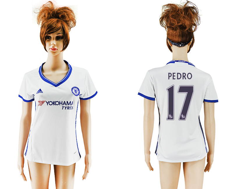 2016-17 Chelsea 17 PEDRO Third Away Women Soccer Jersey