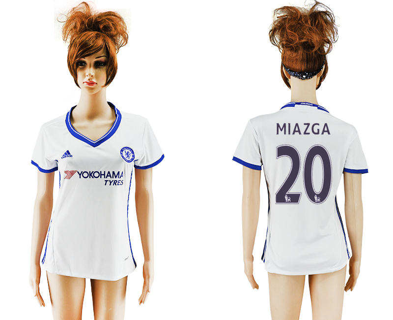 2016-17 Chelsea 20 MIAZGA Third Away Women Soccer Jersey