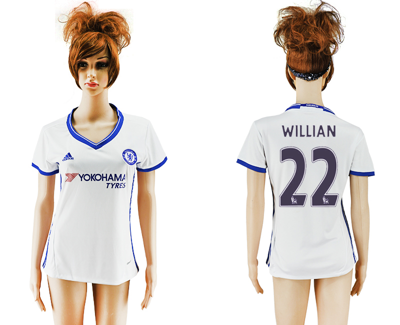 2016-17 Chelsea 22 WILLIAN Third Away Women Soccer Jersey