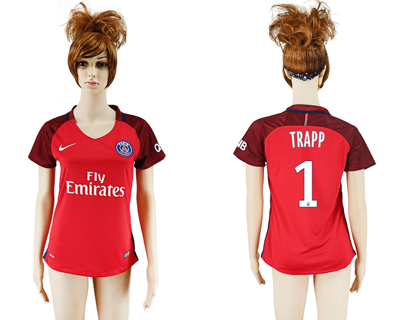 2016-17 Paris Saint-Germain 1 TRAPP Away Women Soccer Jersey 2016-17 Paris Saint-Germain 1 TRAPP Away Women Soccer Jersey