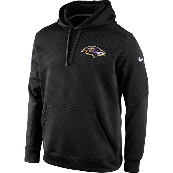 Nike Baltimore Ravens Black Ko Chain Fleece Pullover Performance Hoodie