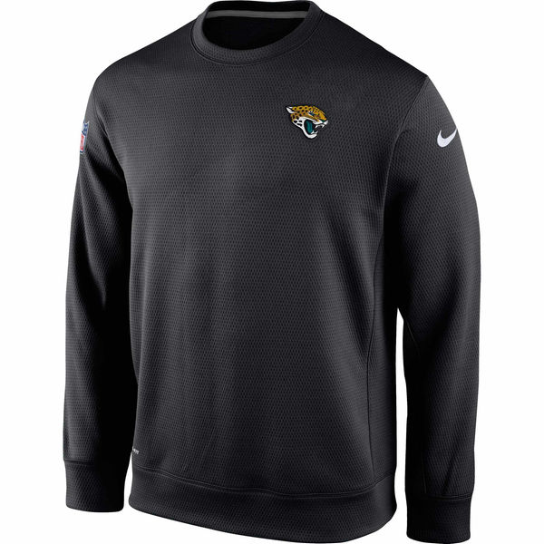 Nike Jacksonville Jaguars Black Ko Chain Crew Fleece Performance Sweatshirt