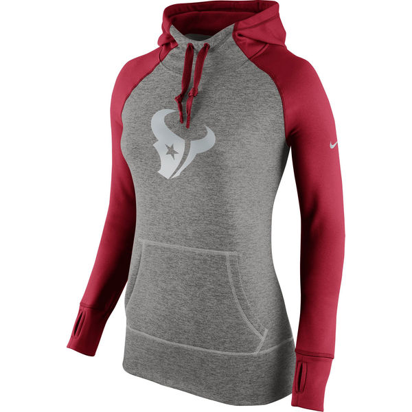 Nike Houston Texans Charcoal Platinum All Time Performance Women's Hoodie