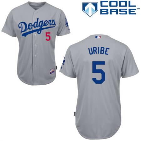 Dodgers 5 Juan Uribe Greg Cool Base Jersey