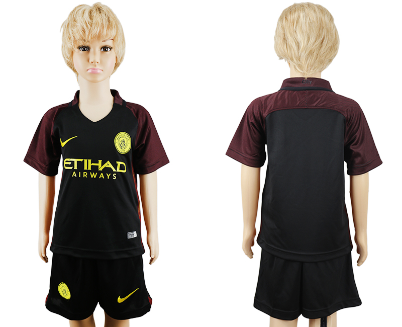 2016-17 Manchester City Away Youth Soccer Jersey