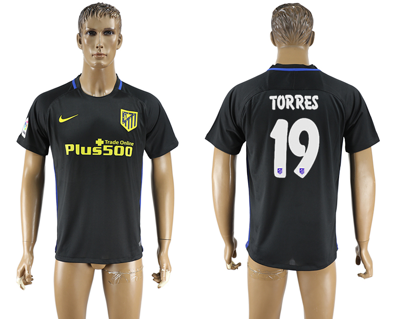 2016-17 Atletico Madrid 19 TORRES Away Thailand Soccer Jersey